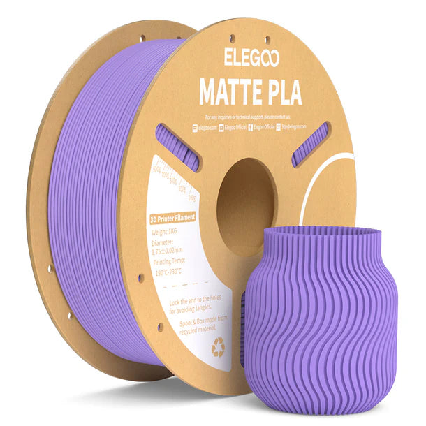 Elegoo - PLA Matte - 1,75 mm - 1 kg - Lavender Purple