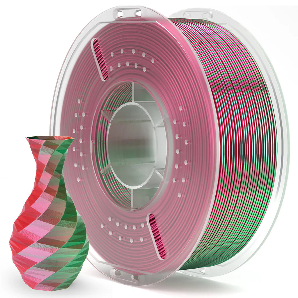 Elegoo - Silk PLA - 1,75 mm - 1 kg - Green Red