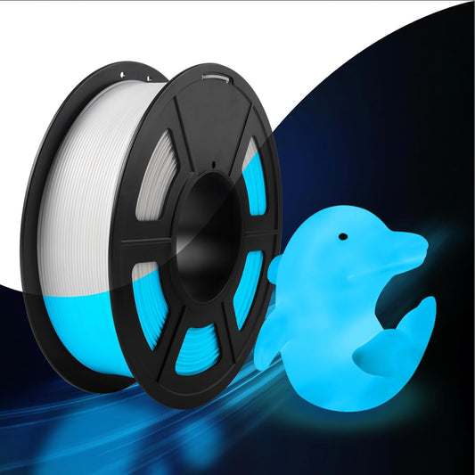 Sunlu - Glow in the Dark - 1 kg 1,75 mm - White to Blue (Helendav Valge/Sinine)
