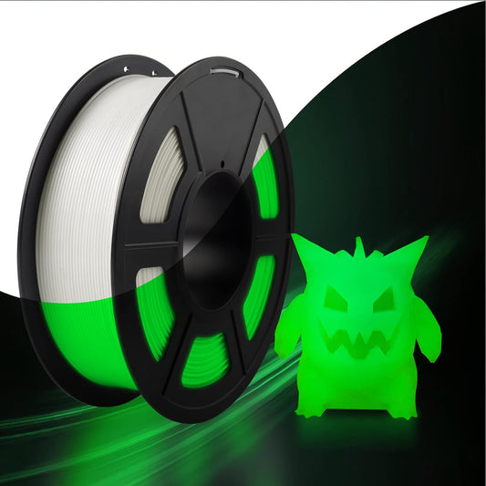 Sunlu - Glow in the Dark - 1 kg 1,75 mm - White to Green (Helendav Valge/Roheline)