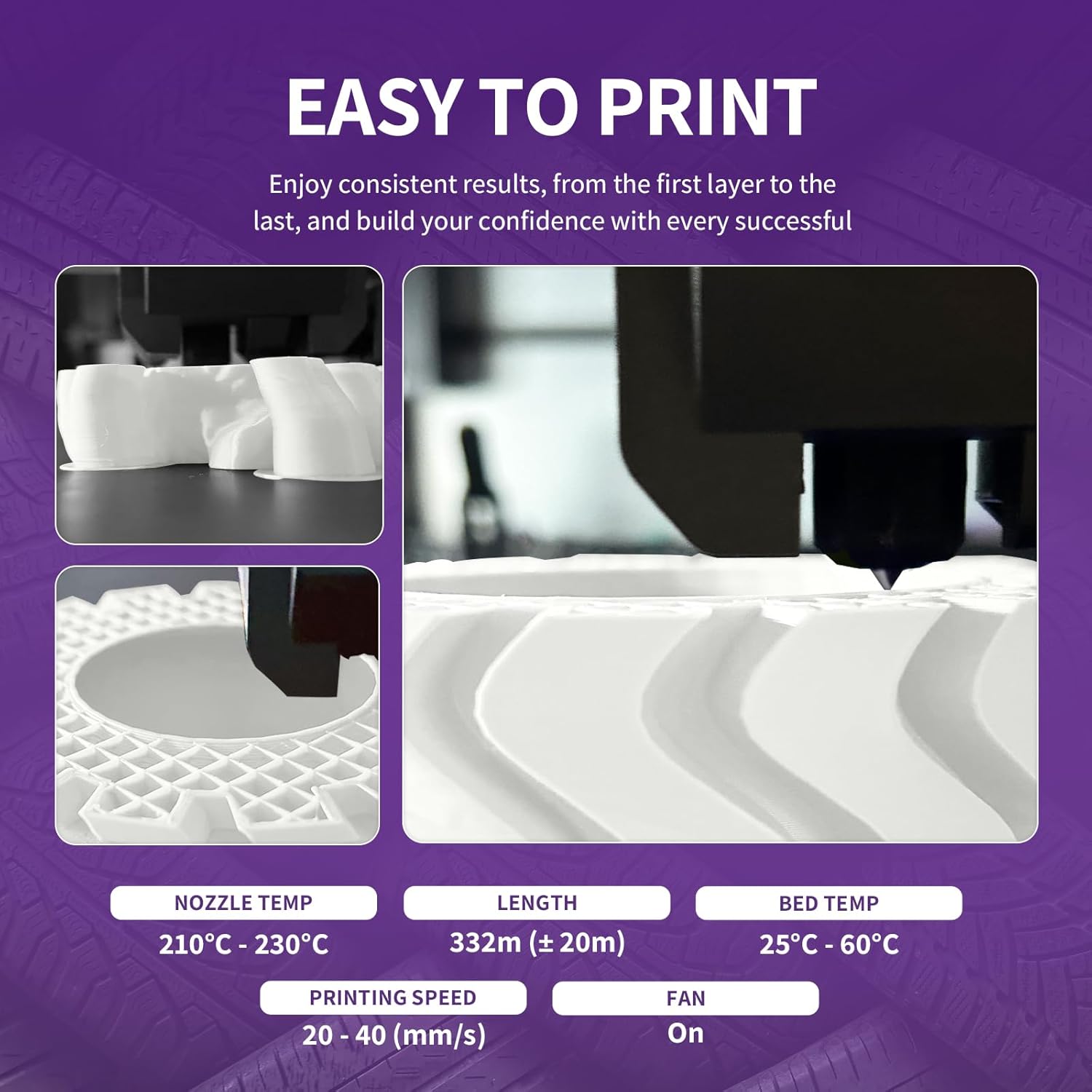 Overture - TPU 95A Filament - 1 kg - 1,75 mm - White