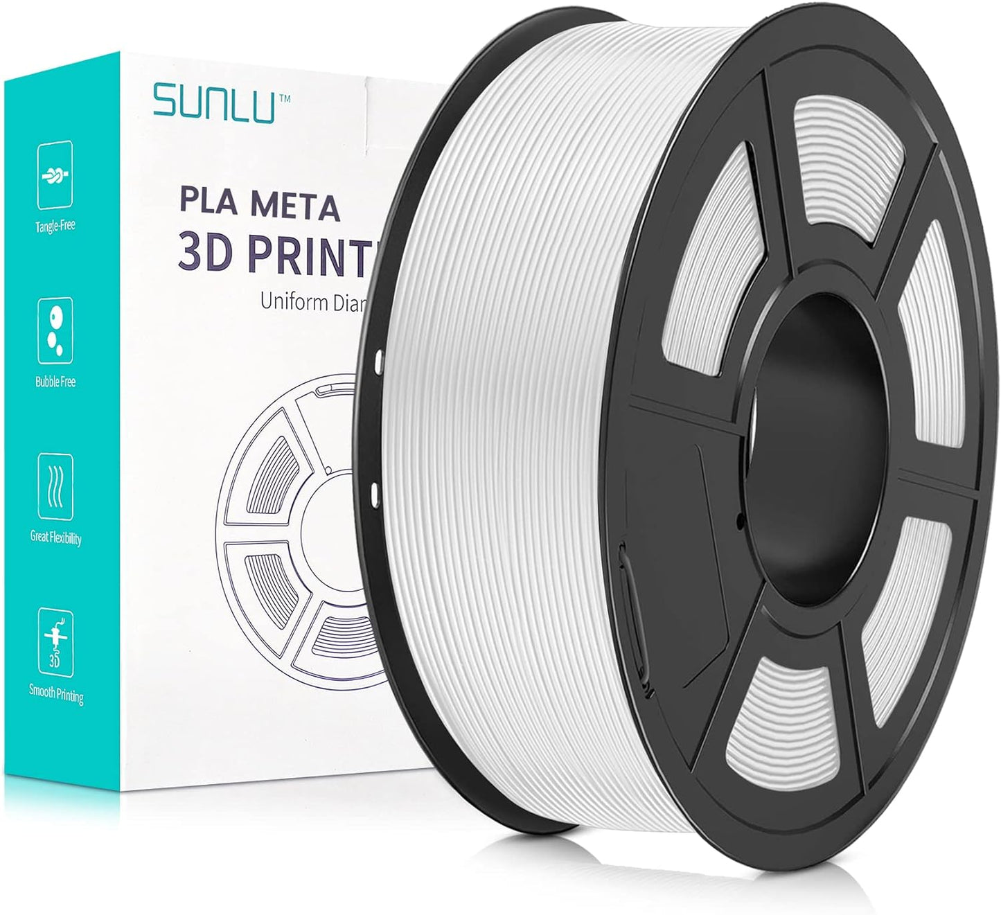 Sunlu - PLA - 1 kg - 1,75 mm - White