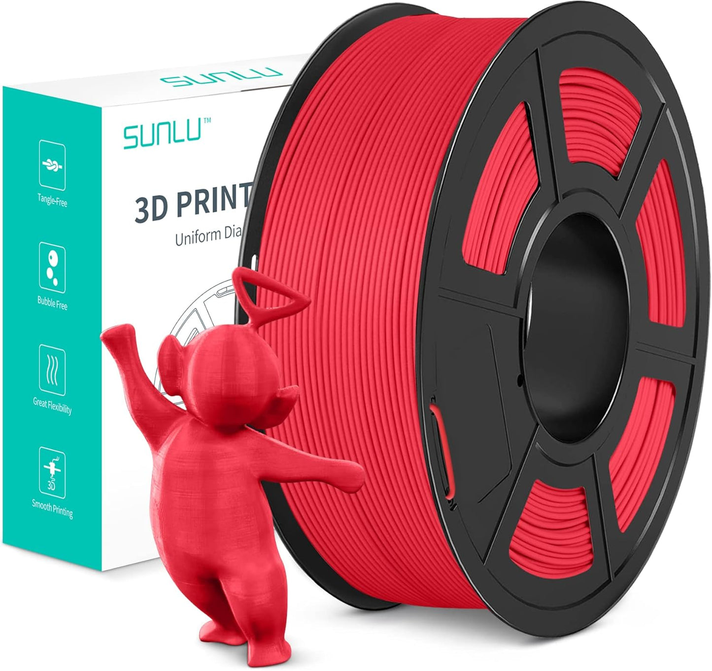 Sunlu - PLA Matte - 1 kg 1,75 mm - Red