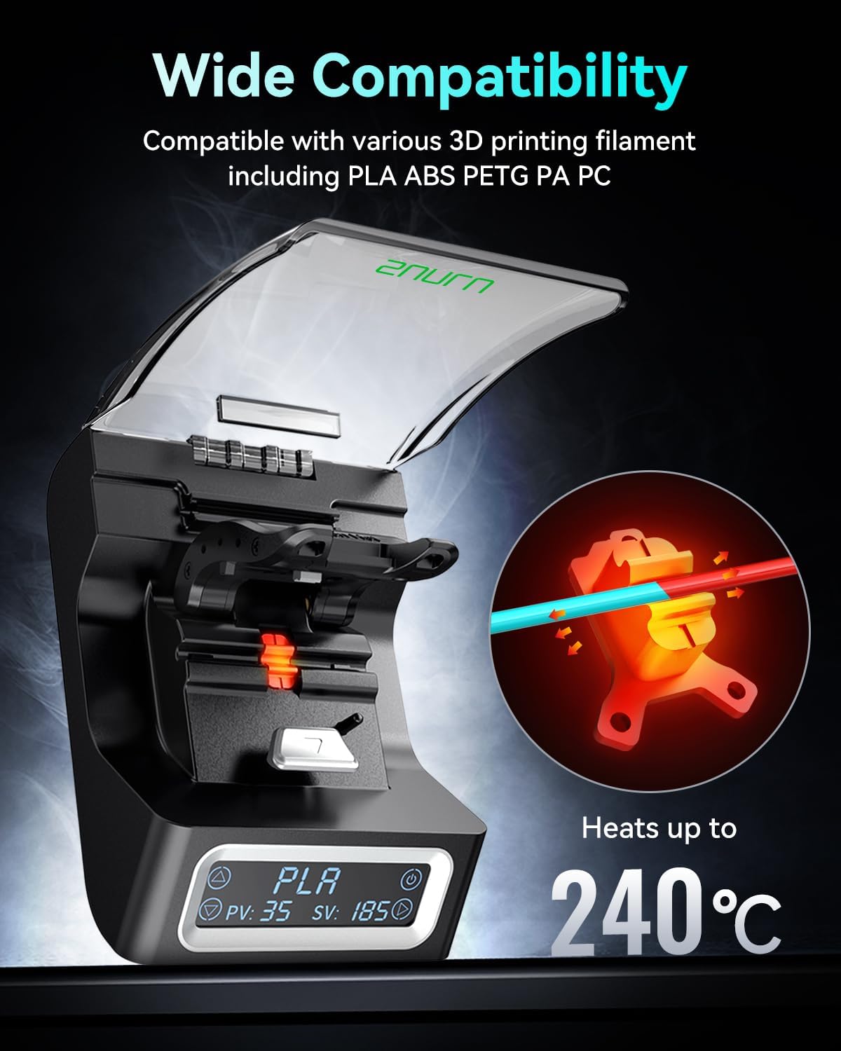SUNLU - Filament Connector FC01 + 200 tk TPFE - Black