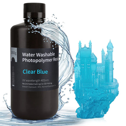 Elegoo water-washable Resin - 1 kg - Clear Blue