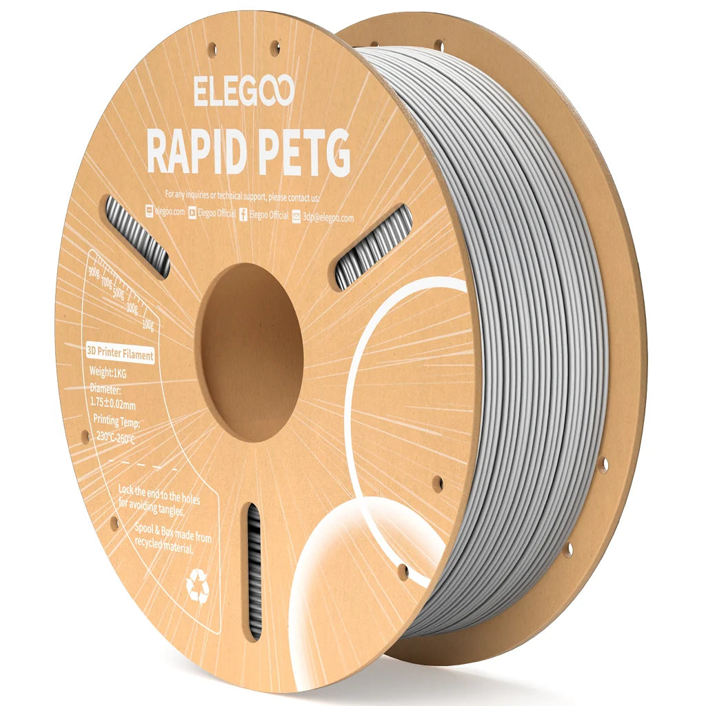 Elegoo - Rapid PETG - 1,75 mm - 1 kg - Grey