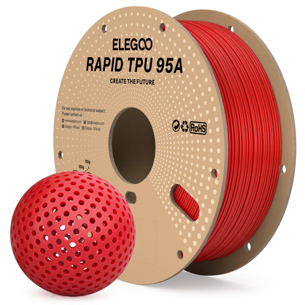 ELEGOO - Rapid TPU 95A - 1 kg - 1,75 mm - Red