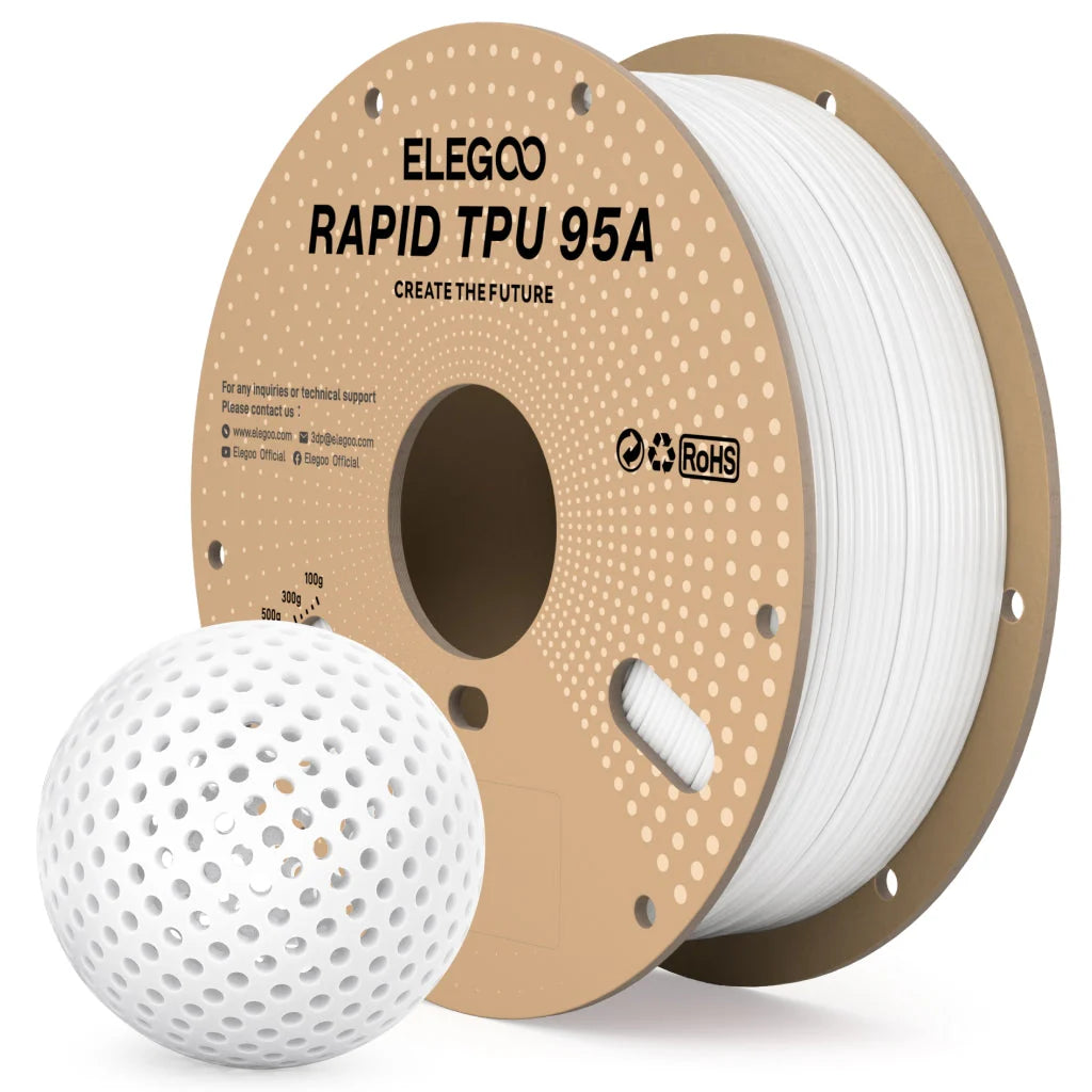 ELEGOO - Rapid TPU 95A - 1 kg - 1,75 mm - White